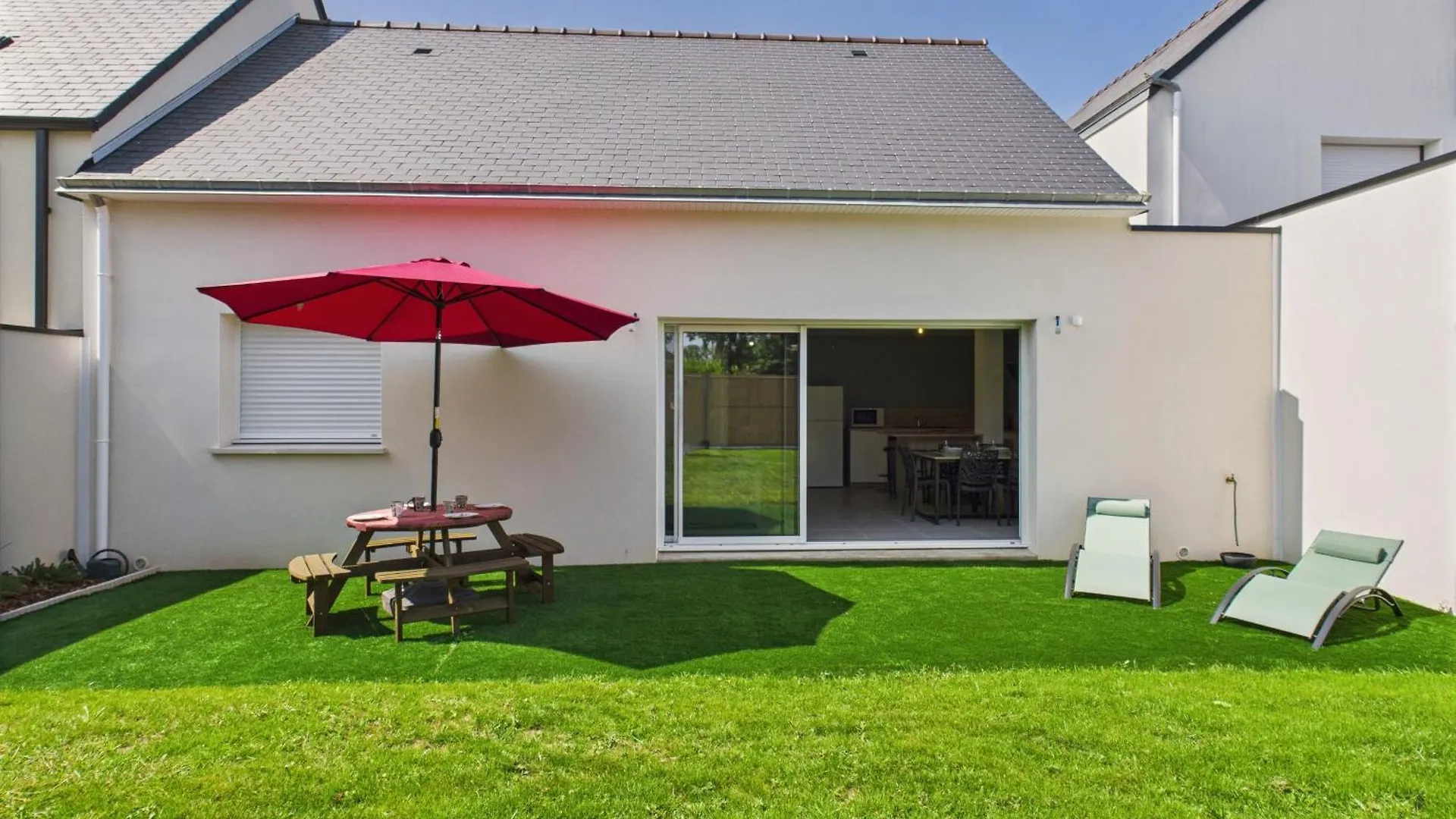 Jardin Clos - Maison De Plain-Pied Pour 4 Le Tour-du-Parc Nyaraló